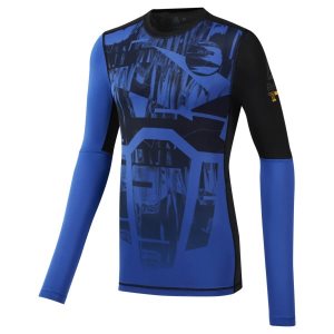 Koszulki Męskie Reebok Training Compression Niebieskie/Czarne PL 41JCOVD